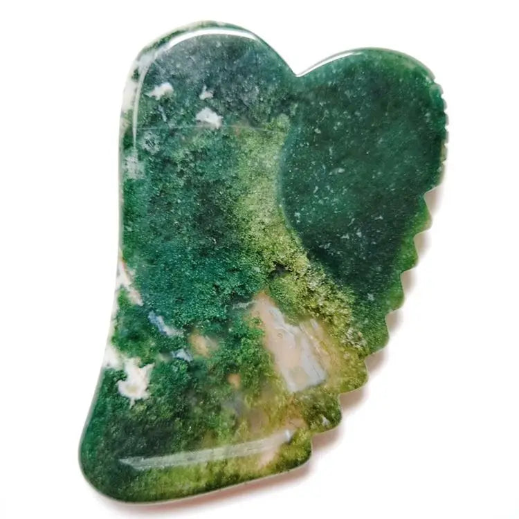 Diy Private Label 100% Natural Anti Aging Beauty Facial Skin GuaSha Scraping Tool Indian agate Jade Gua Sha Stone Set Of Gift Kit