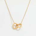 Joolim Jewelry Stainless Steel Double Heart Interlocking Pendant Necklace Stainless Steel Fashion Jewelry