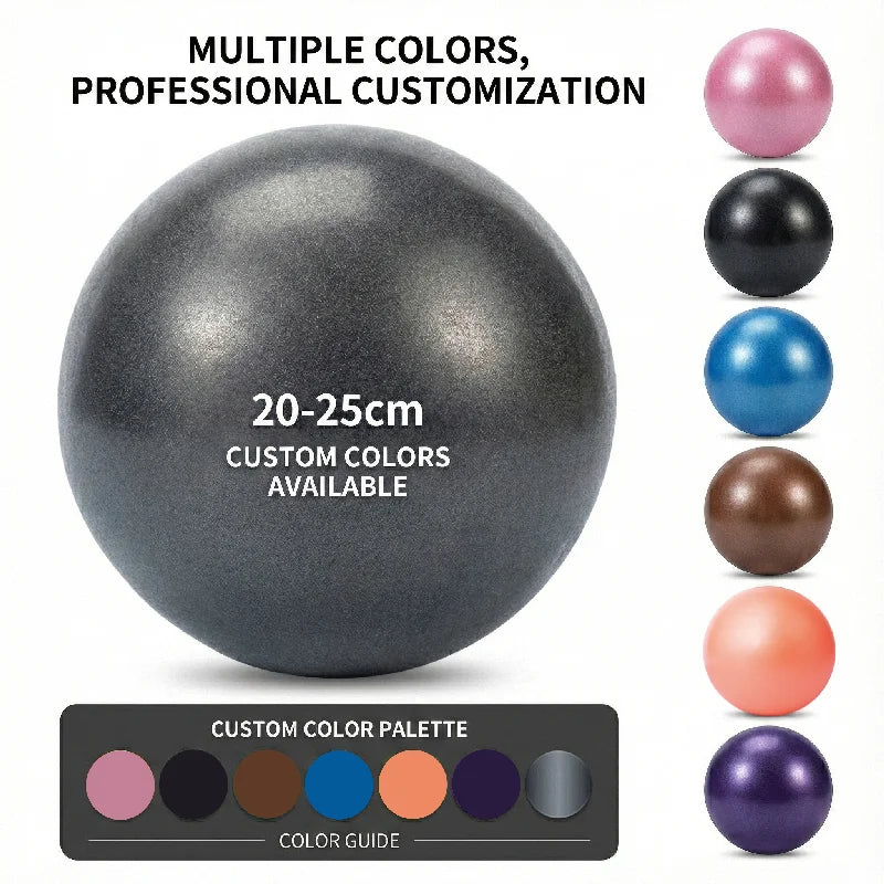 25cm Eco-Friendly Soft PVC Mini Yoga Pilates Ball for Home & Gym Fitness Core Training & Balance Exercise