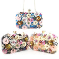 Luxury Handmade Floral Beaded Evening Bag for Women Women's Floral Clutch Purse for Parties Weddings Bridal Events