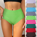 2025 XxL-xxxL Plus Size Women's Comfy Daily Underwear Breathable Mid-rise Solid Bikini Wide Belt Hot Young Girl Panties
