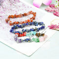 3~8MM Chip Natural Raw Stone Bracelet Beads Tumbled Quartz Crystal Stretch Beaded Chakra Yoga Bangled for Women Men