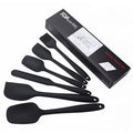 6PCS Non-Stick Silicone Utensil Set Food Grade Kitchen Tools Hand Design Spatula Set for Baking and Home Use Box Packed