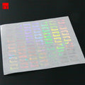 Label Security 3D Logo Hologram Tamper Evident Printable Paper Transparent Stickers Holographic Sticker