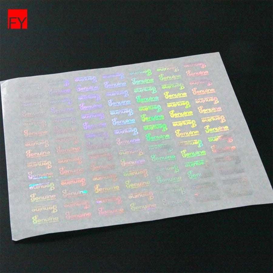 Label Security 3D Logo Hologram Tamper Evident Printable Paper Transparent Stickers Holographic Sticker