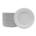 Disposable Biodegradable Sugarcane Compostable Paper Plates 6-10 Inch Round for Parties Bagasse Plate