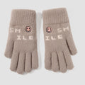 Lovely Touch Screen Cycling Full Finger Women Warm Winter Knitted Gloves