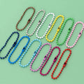 DIY Jewelry Iron Accessories Paint Black Bead Chain Color Metal Pendant Chain Keyring Tag Keychain Ball Chain