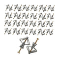 100-Piece Drywall Anchor Kit Self-Drilling Plastic Nylon Hollow Wall Anchor Drywall Plug Screw Butterfly Expansion Tube