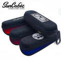 Customizable Logo Soft EVA Eyeglasses Case Pouch with Zipper Sunglasses Storage for Optical Frames in Orange Red Blue