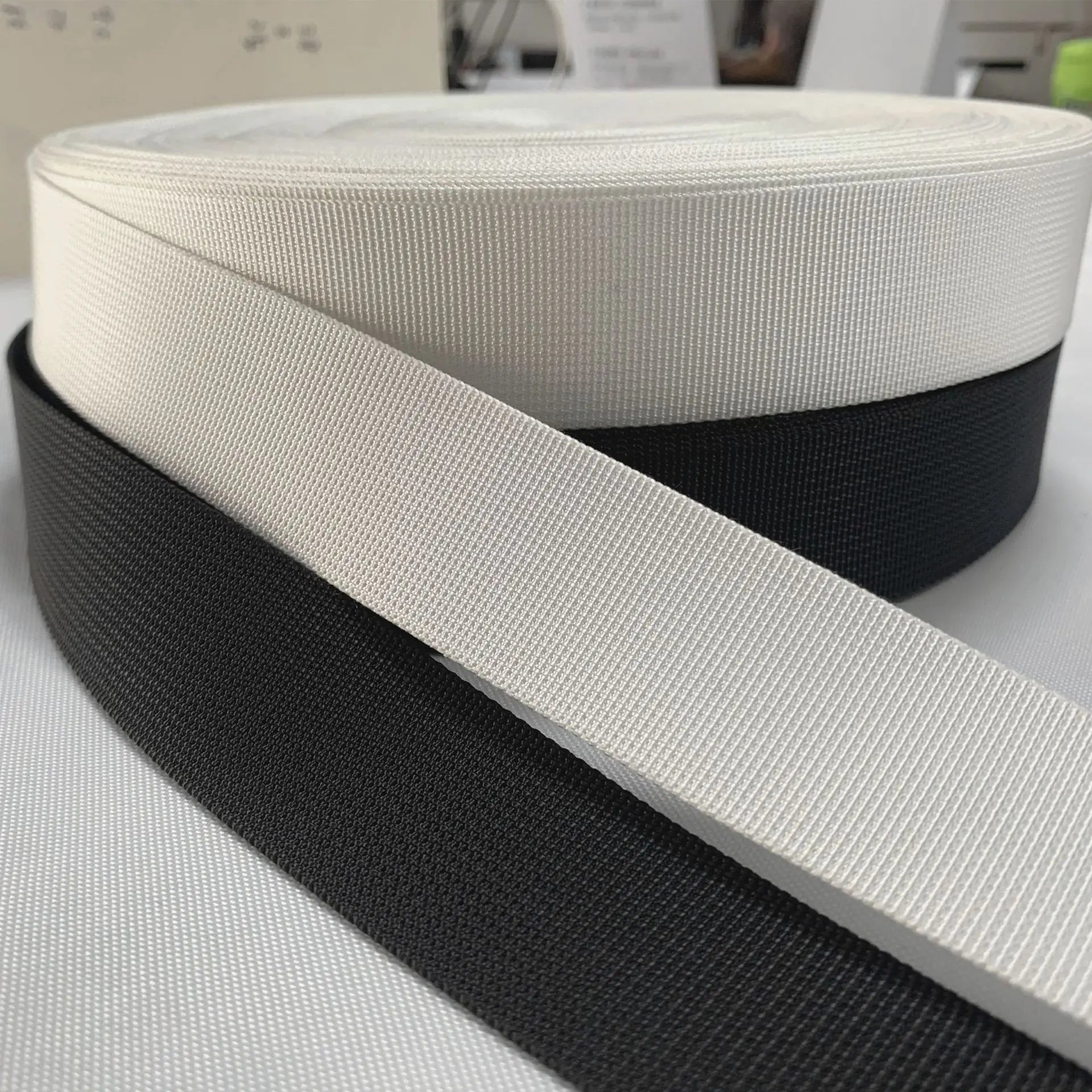 Wholesale Custom Belt Polyester Webbing Bag High Tenacity Woven White Color