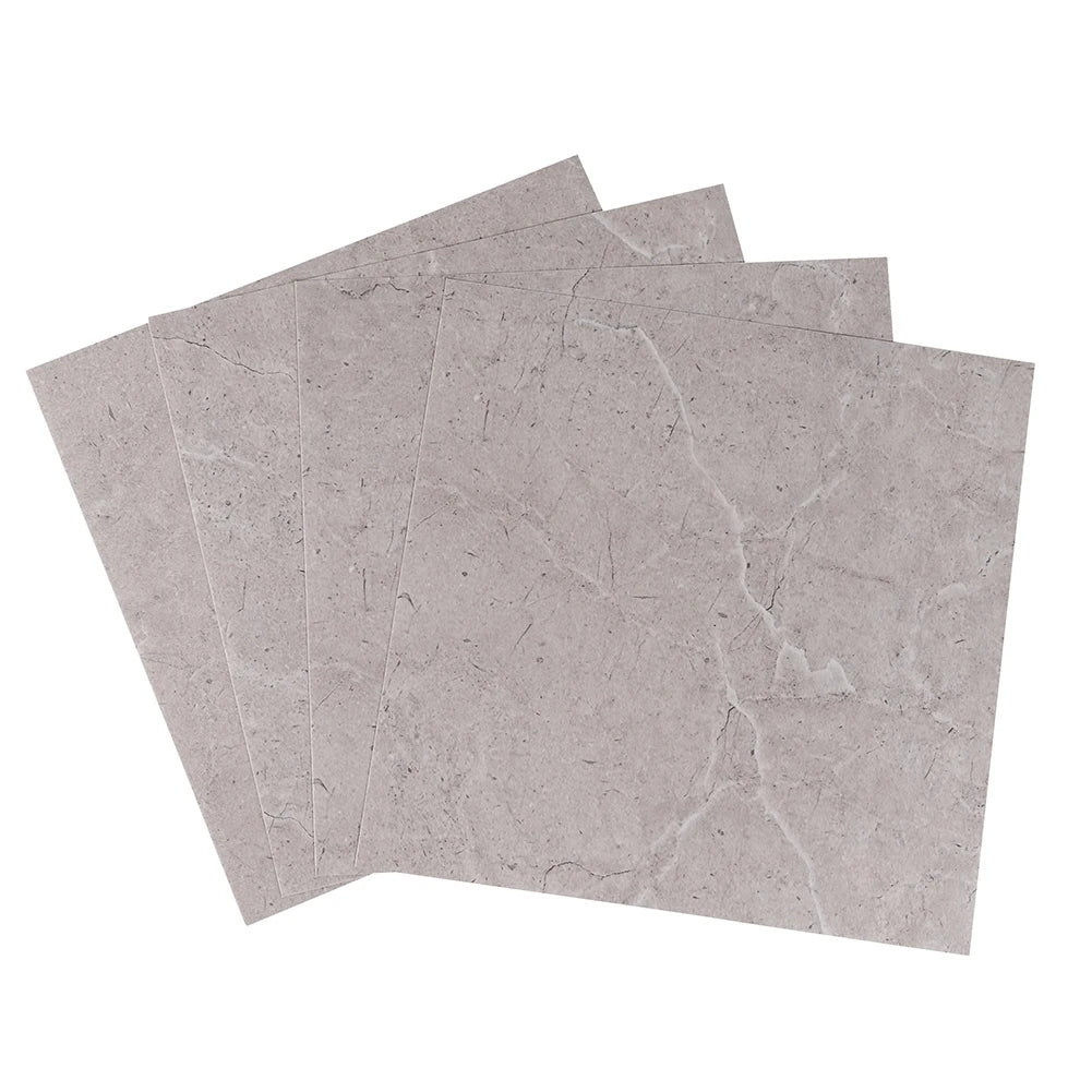 Jinyi Luxury Vinyl Sticker of Marble Design Removable Flexible Tile Living Room Office  Peel and Stick Adhesive Floor