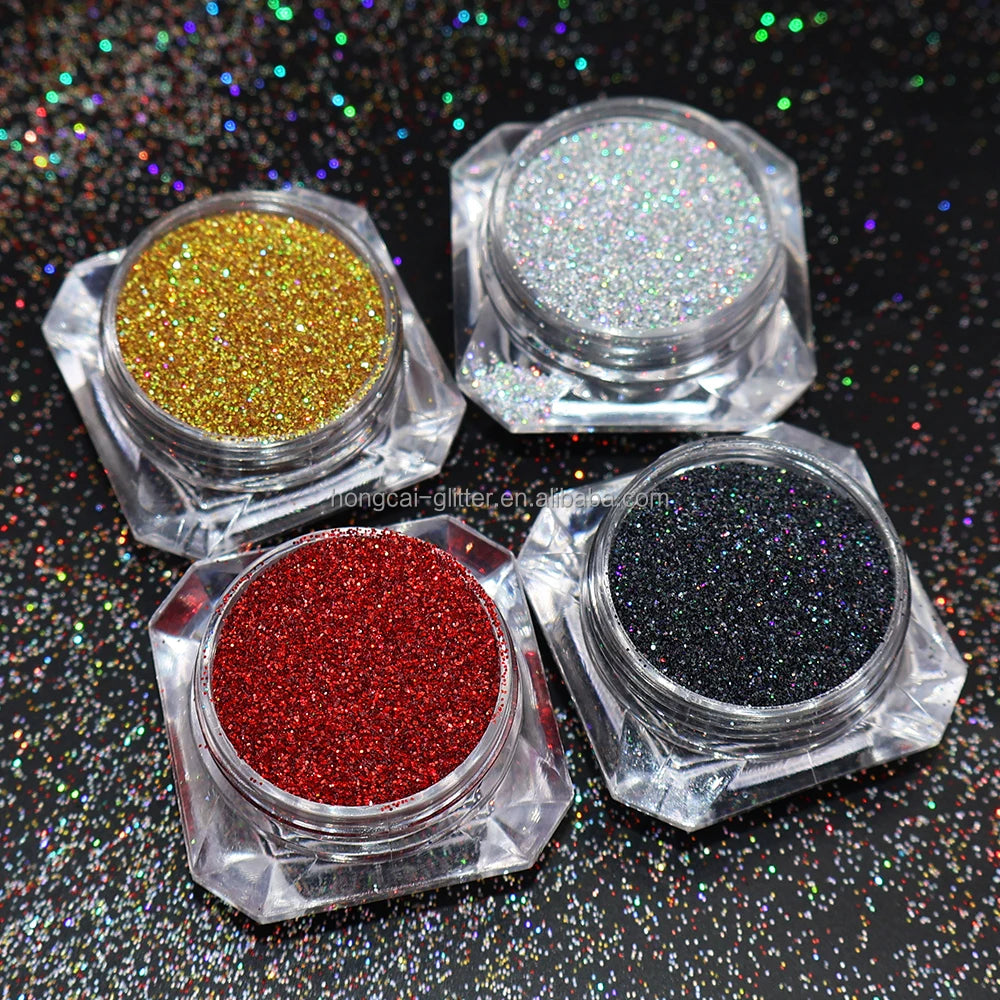 Holographic extra Fine Glitter Powder Bulk Nails Glitter for Resin Tumblers Polyester Glitters