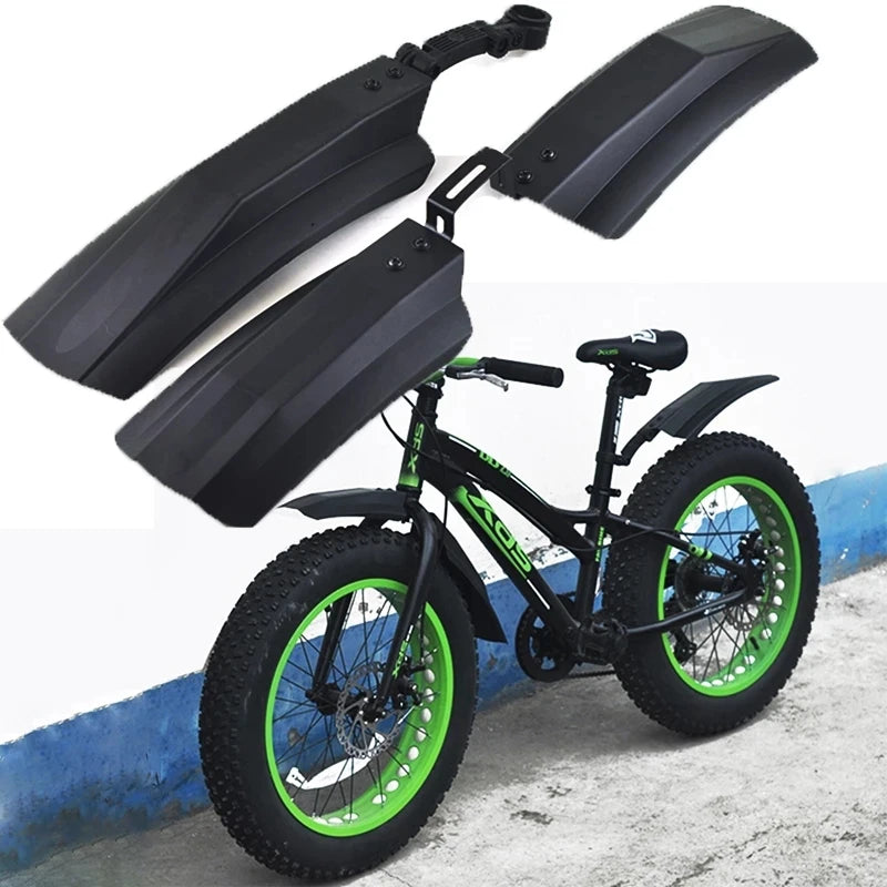 26-Inch Front & Rear Mudguard Bicycle Fender for Fat Tire Mountain Bike for Winter Cycling