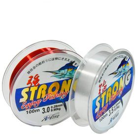 100M Transparent Nylon Fishing Line Strong Pulling Force Fishing Line Nylon Portable Monofilament Fishing Lines