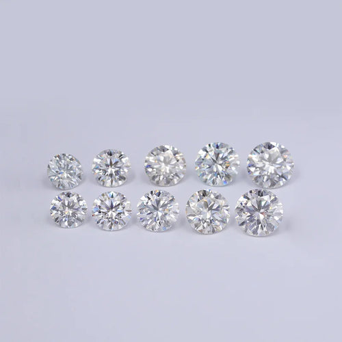 0.4ct 6ct D Color VVS Clarity Brilliant Cut Loose Synthetic Moissanite Gemstone Starsgem Wholesale 10 Moh's Scale Third Party