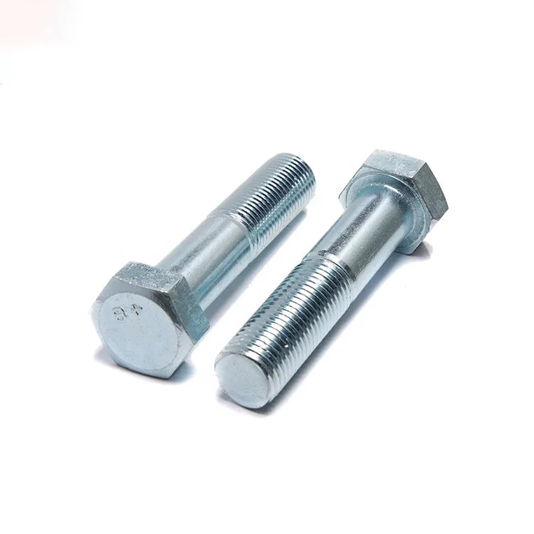 Grade4.8 6.8 8.8 Blue-white Zinc Half Thread Hex Bolts DIN931 Hexagon Head Bolts