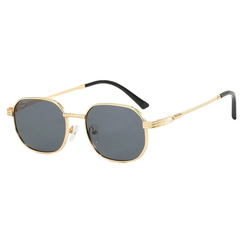2025 New Color Film Small Glasses Metal Retro Foot Wire Sunglasses European and American Fashion Sunglasses