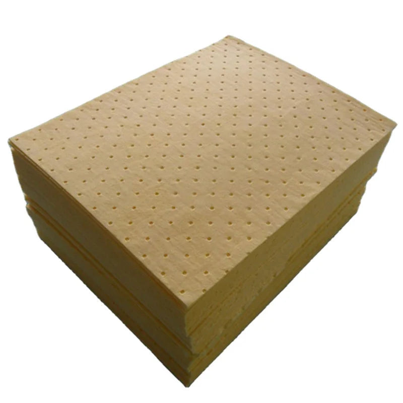 Oilspillpro Yellow Hazmat Absorbs Mat Industrial Spill Absorb Sheet Chemical Absorbent Pad Laboratory CHA-P0200