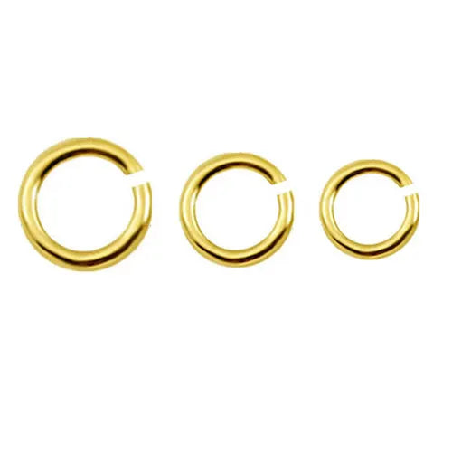 Beadsnice Fashion Hansmade14k Gold Open Jump Ring Jewelry Findings Materials