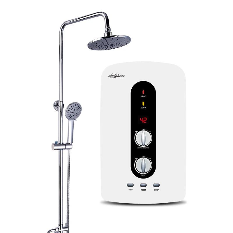 Booster Pump Portable Chauffe Eau Tankless Geyser Bathroom Shower Instant Hot Heater Water Electric