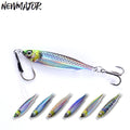NEWMAJOR 7-80g Ultra Slim Jig 3D Printed Lead Artificial Hard Bait Fishing Lure Lifelike Sea Shore Stream Jigging Slow Lure