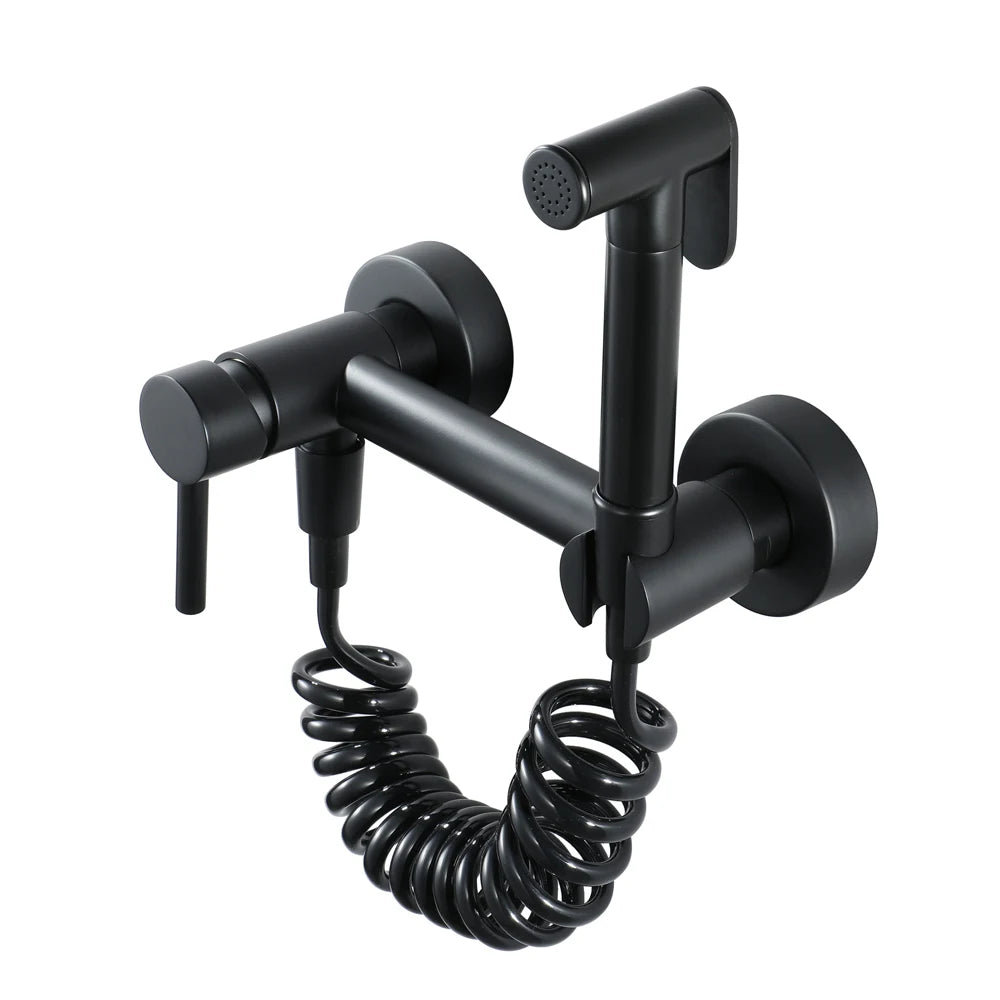 Modern Design Bathroom Muslim Bidet Brass Handheld Shattaf Spray Hot Cold Bidet for Home