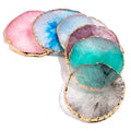 Round Resin Multi-color Nail Art Palette with Mixing Paint Plate and Display Shelf