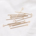 Non Tarnish GF 14K Gold Filled 9 Eye Pins for DIY Jewelry Findings Earring Necklace Making Accessories