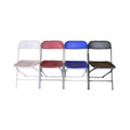 Wholesale Ningbo Heavy Duty Portable Foldable White Outdoor Plastic Dining Party Folding Chair for Bedroom School Park Use