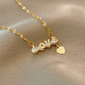 Collar CorazonHot Selling Collar De Amor Crystal Heart Pendant Necklace Stainless Steel Letter Necklace