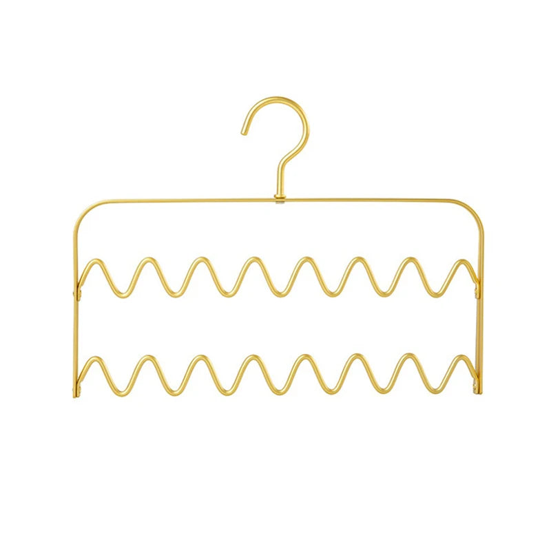 Durable Multi-Functional Scarf Hanger Rack Non-slip Rust-Resistant Winter Accessories Organizer Space-Saving Clothing Bathroom MegaBDM