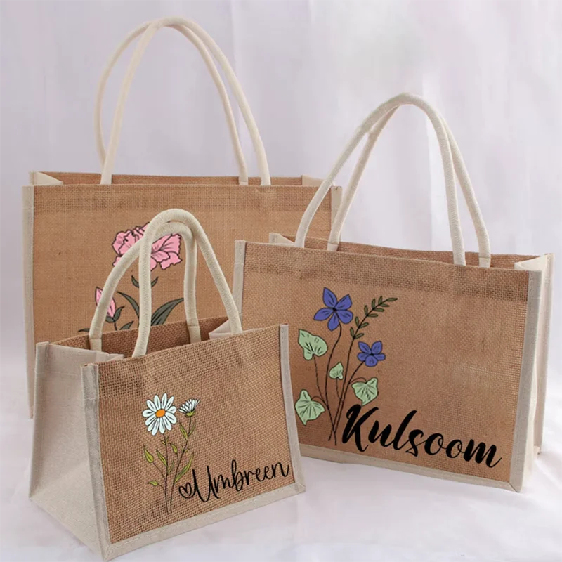 Eco-Friendly Personalized Tote Bags Elegant Versatile Cosmetic Bags for Parties Beach Shopping and More Gifts and Favors