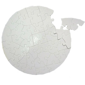 Round Shape Sublimation Blank Puzzle Jigsaw Puzzle for Promotion/Valentine's Day Gift Printable Jigsaw Puzzle