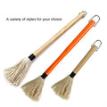 Online Shop BBQ Dip Brush Tool with Wood Handle for Outdoor Grill Camping and Feeding Featuring Forks and Net