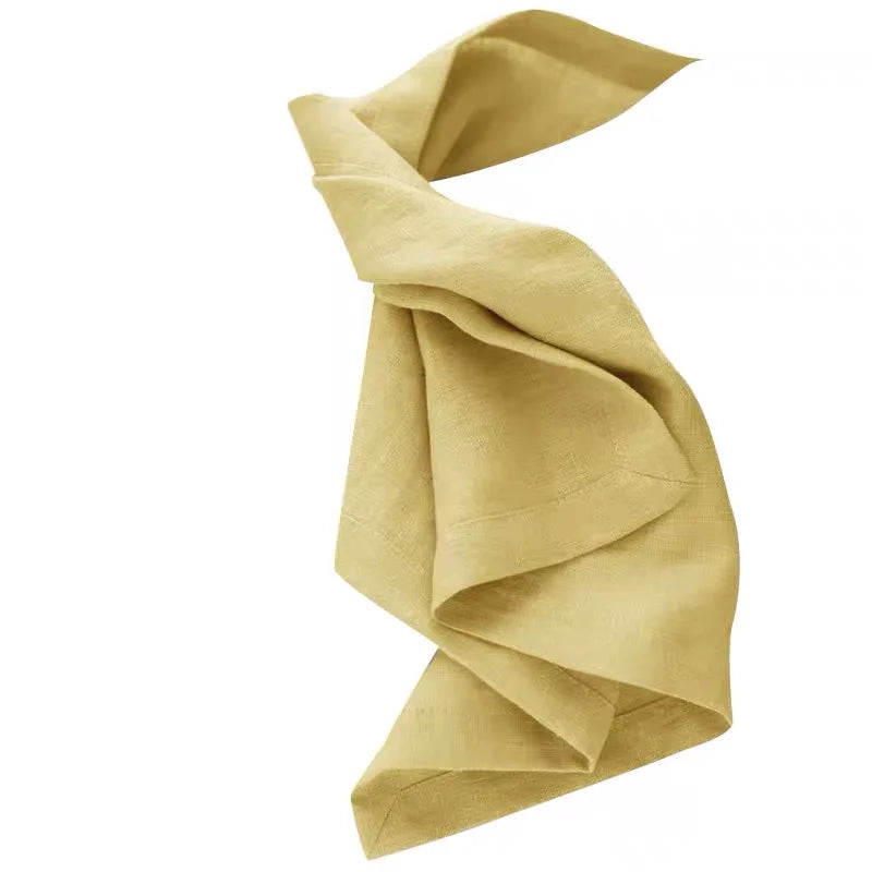 Custom Square Plain 100% Linen Restaurant Napkins & Accessories Premium Quality with Embroidery & Custom Sizes for Dining