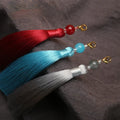 15cm Long DIY Silk Tassel Pendant Accessories for Clothing Beaded Fringe Curtain Trim for Decorative Cellphone Accessories