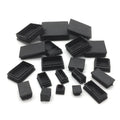 Square Plastic Tube Inserts Glide End Plugs for Chair Table Stool Legs Furniture Pads for Tubing Pipes