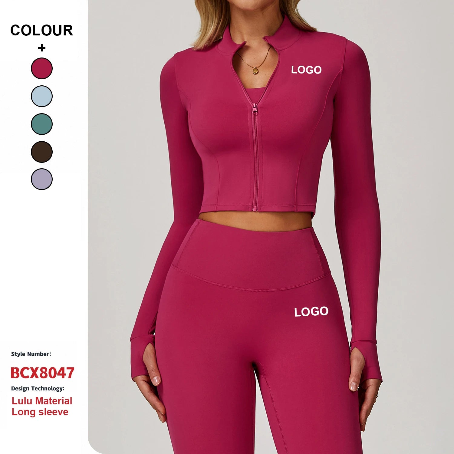 Custom High Quality Zipper Outdoor Running Sports Yoga Jacket Fitness Long Sleeve Jacket Women Quick-Drying Yoga Clothes