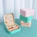 Fashion PU Leather Clamshell Storage Box Orange Gift Packaging Fancy Jewelry Organizer MegaBDM