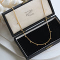 Minimalist Trend Jewelry Set Choker Chain Bracelet 18k Gold Plated Stainless Steel Beaded Necklace Women