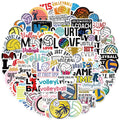 50Pcs Cartoon Volleyball Graffiti Stickers Suitcase Skateboard Guitar Decorative Stickers DIY Waterproof Gift Sticker for Kids