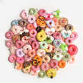 10pcs/bag Mixed Candy Bread Dessert Food Resin Charm Pendant for Diy Jewelry Keychain Pendants Necklace Bracelet Accessories