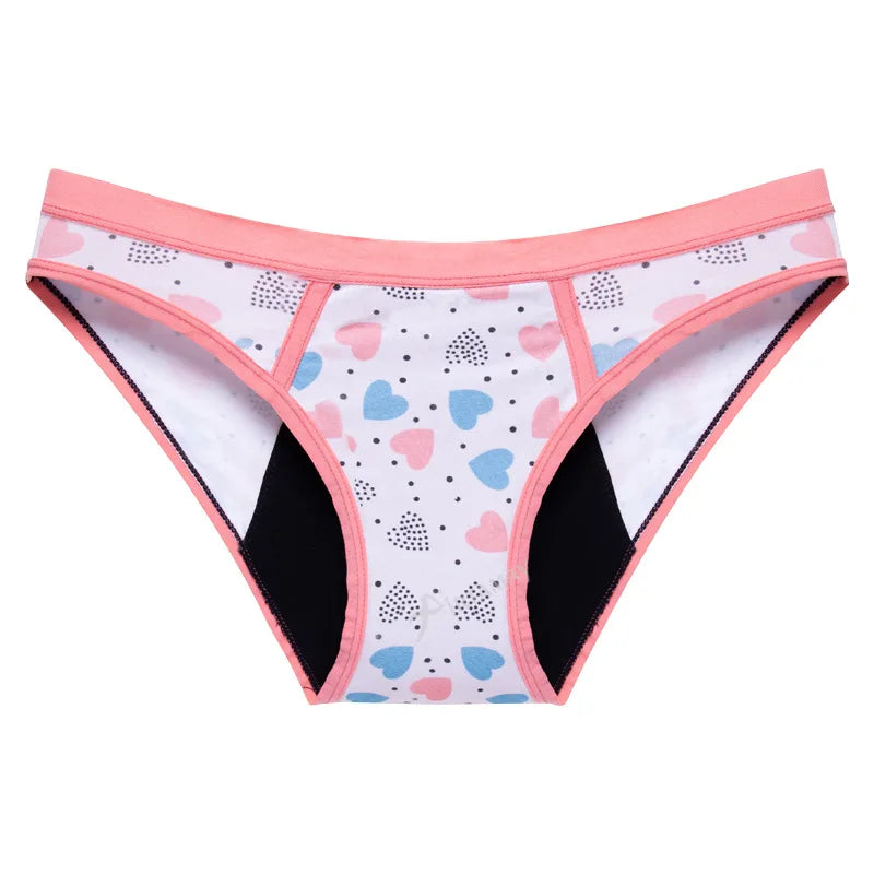Evenyoung Printed Period Underwear for Teens Girls Menstrual Panties First Period Starter Hipsters