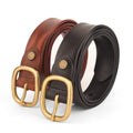 Heqi Genuine Leather Belts Copper Mold Women Vegetable Tanned Leather Women Belts Leather Luxury