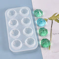 C-0183 Customized Diamond Heart Mold 8 Cavity DIY handmade cake chocolate silicone mold diamond shape