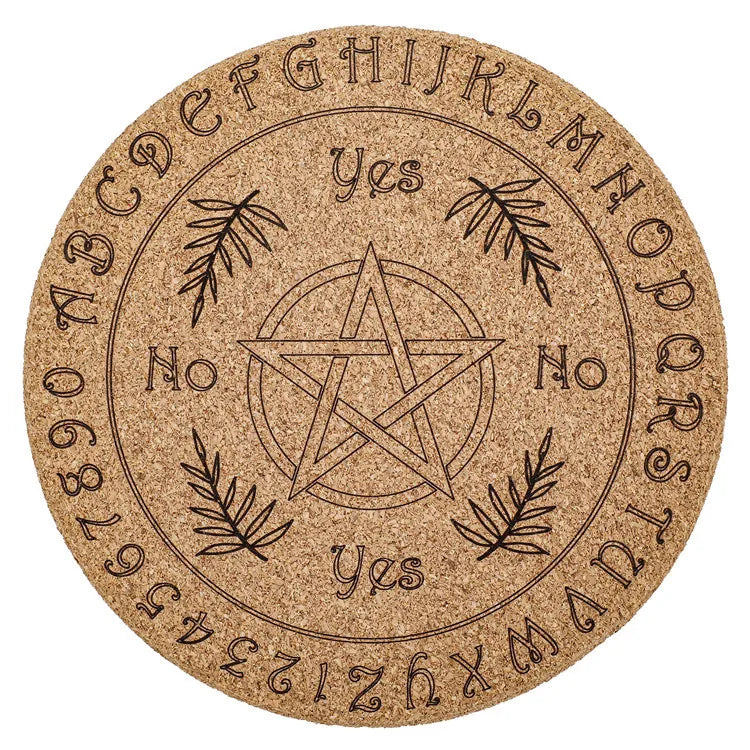 HZ Natural Crystal Mixed Healing Stone Wood Plate in Tumble Round Shape