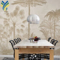 YKEAX 030 Custom Modern Luxury 3D Forest Mural Wallpaper Waterproof Vinyle Fabric for Living Room Wall Tableau Decor Office Use