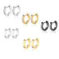 HOVANCI Ear Rings for Women Fashion Jewelry Earrings CZ Cubic Zircon Statement Gold 9mm Huggies Hoops Earring for Women