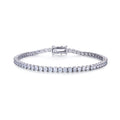 OUGEPHELI S925 Sterling Silver Moissanite Tennis Bracelet Vvs Moissanite Tennis Bracelet Valentines Day Gift for Men and Women
